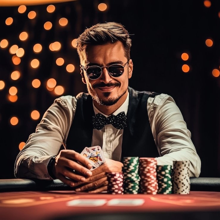 Pengguna menggunakan aplikasi hiburan sportsbook di perangkat ponsel dengan privasi terlindungi